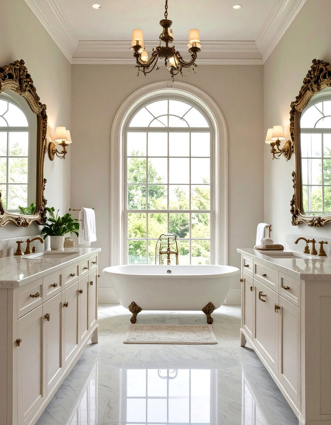 The Symmetrical Dual Vanity Layout - 30 master bathroom layout ideas