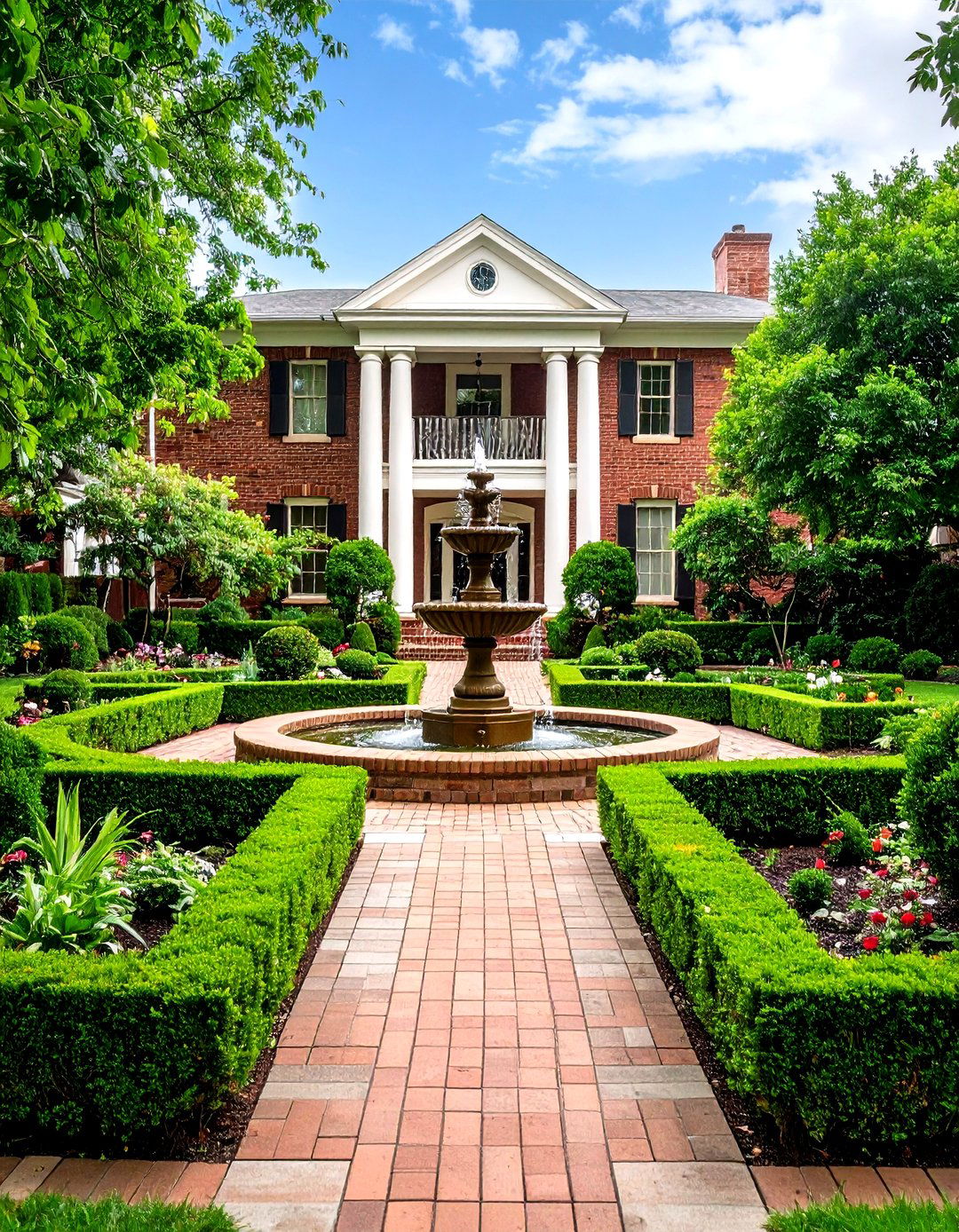 The Symmetrical Formal Front Yard - 30 front yard landscape ideas
