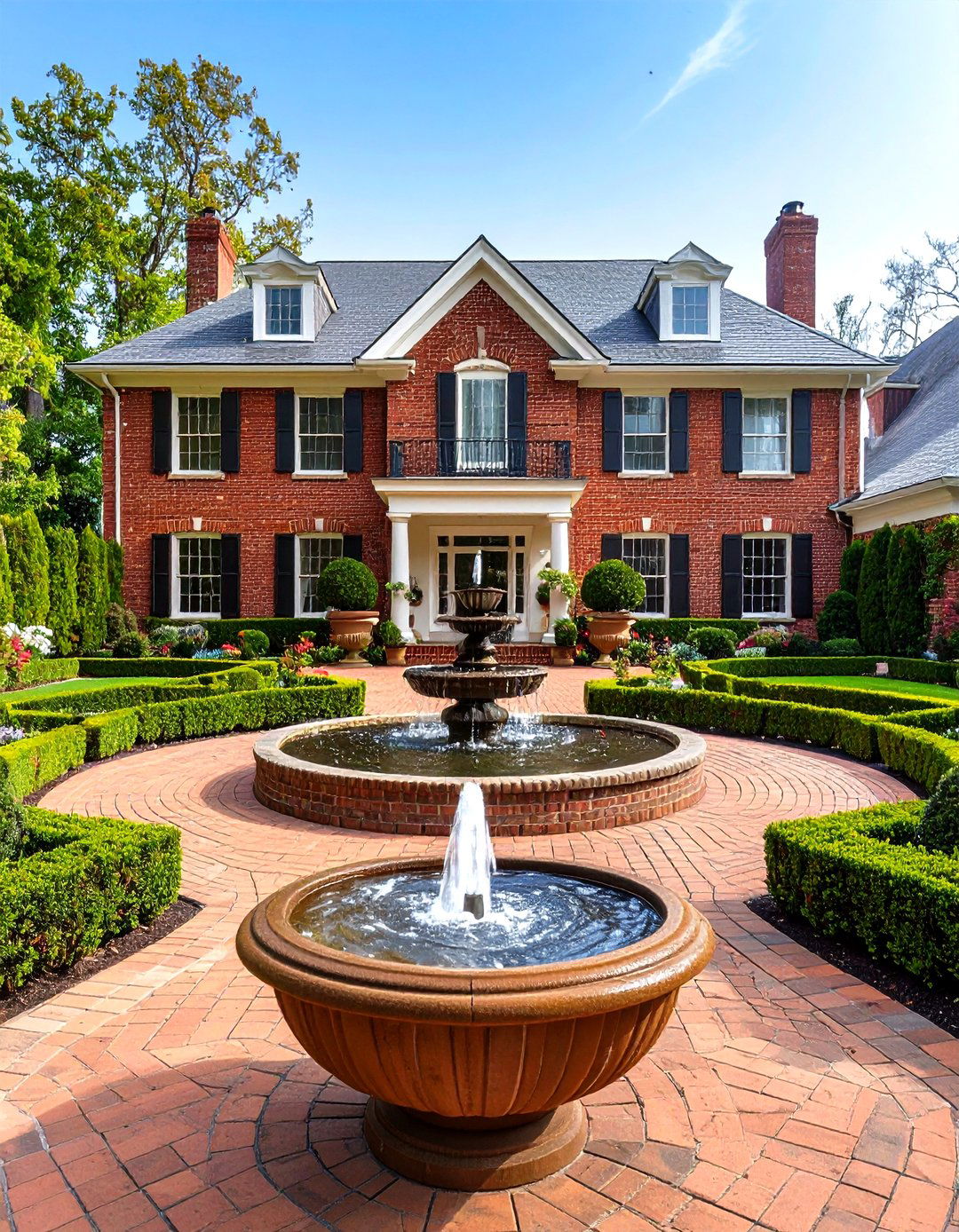 The Symmetrical Formal Garden - 30 front yard decor ideas