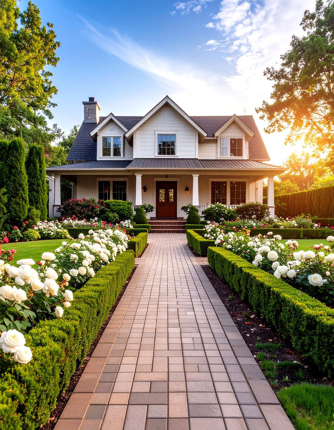 The Symmetrical Formal Garden - 30 front yard garden ideas