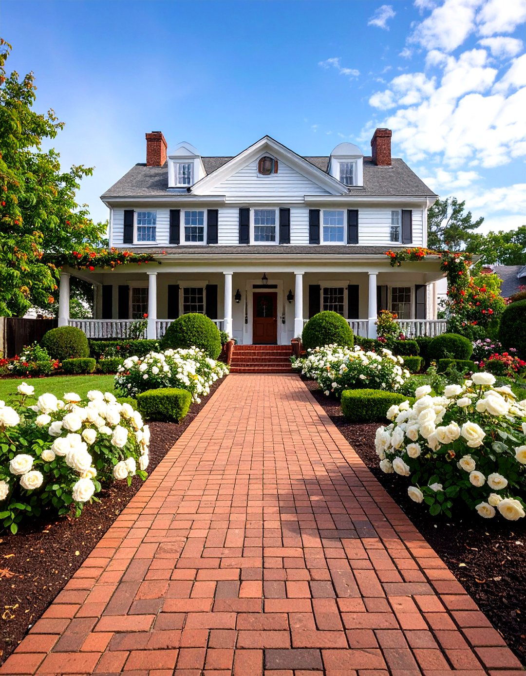 The Symmetrical Formal Garden Layout - 30 landscaping ideas front yard
