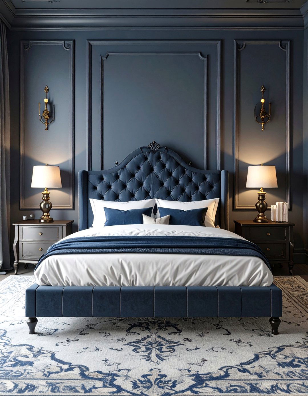 The Symmetrical Gothic Bedroom Layout - 30 modern gothic interior design ideas