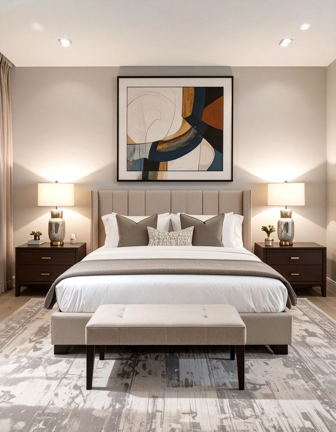 The Symmetrical Guest Bedroom Design - 30 modern guest bedroom ideas