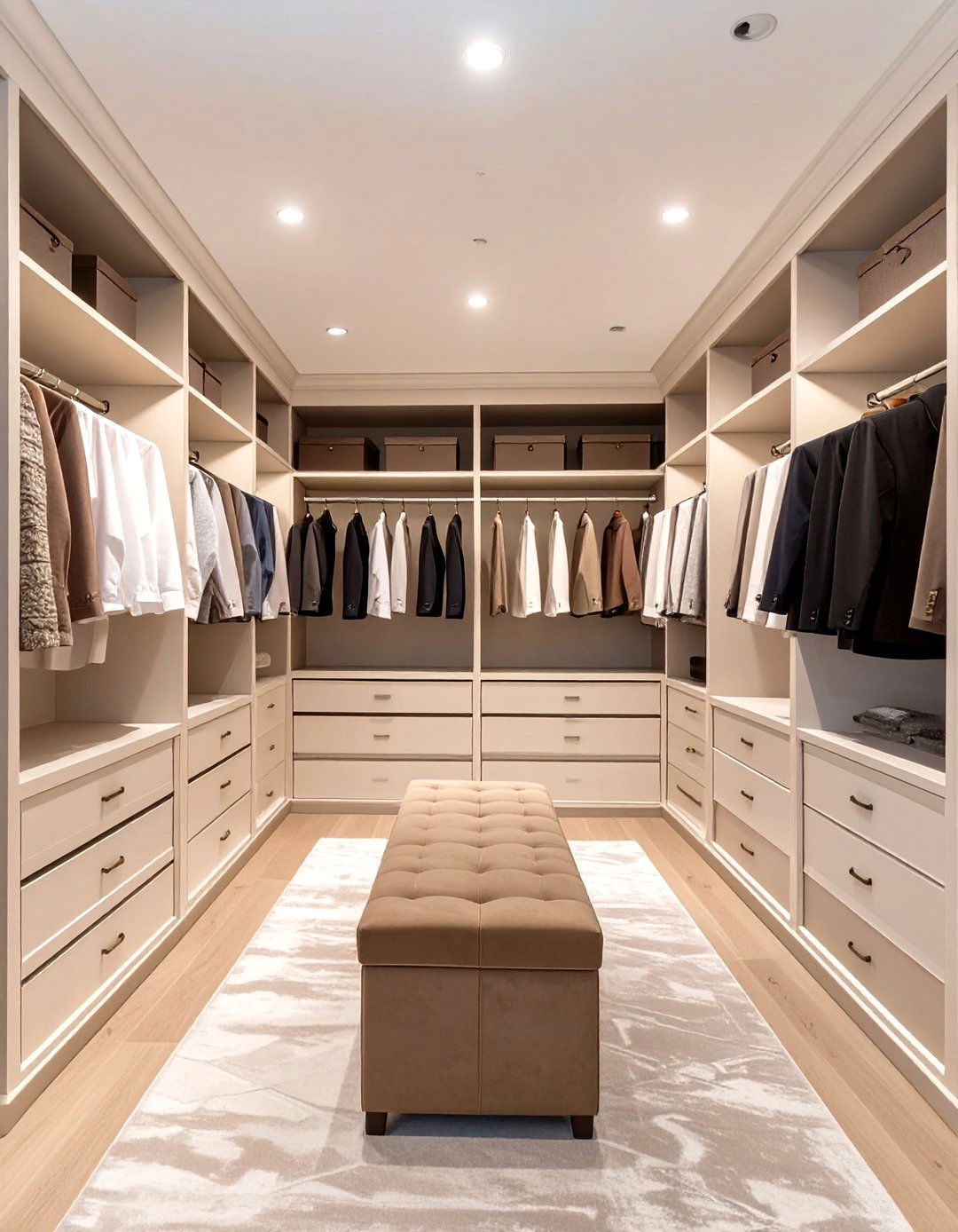 The Symmetrical His and Hers Closet - 30 master bedroom closet ideas