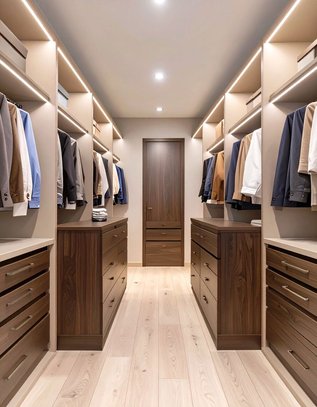 The Symmetrical His and Hers Closet Dressers - 30 closet dresser ideas
