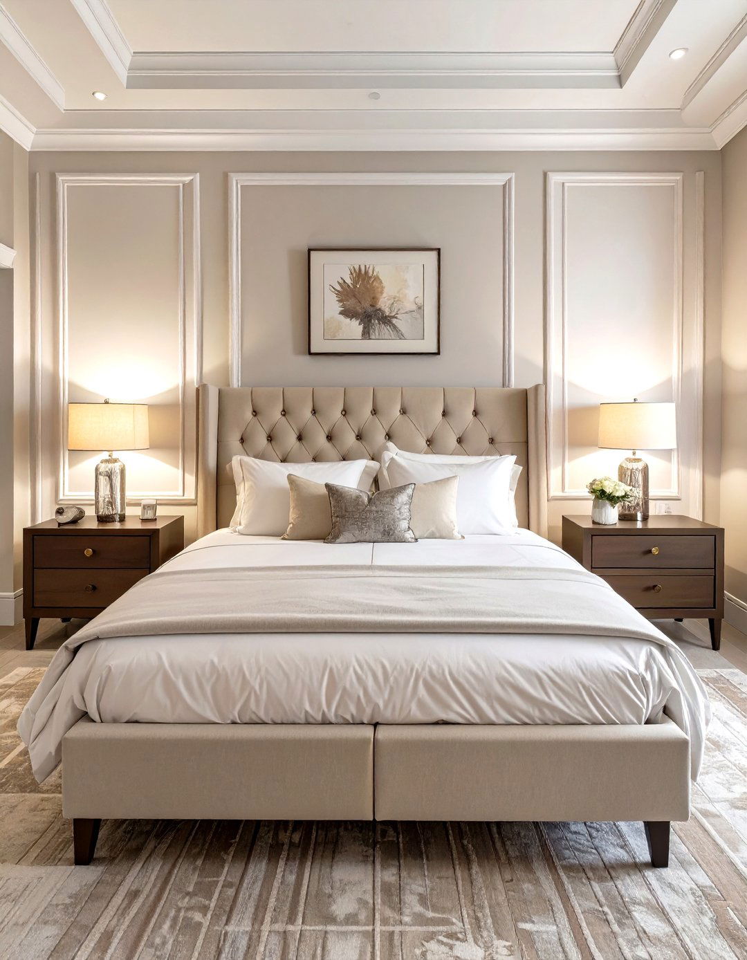 The Symmetrical Layout Bedroom - 30 luxury modern bedroom ideas
