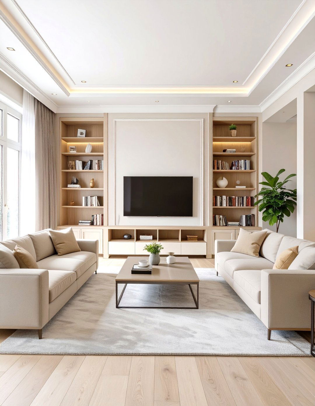 30 Modern Living Room Ideas with TV for Stylish Layouts - We Love Home Blog
