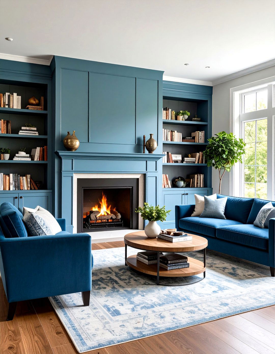 The Symmetrical Living Room Corner Fireplace Design - 30 living room corner fireplace ideas