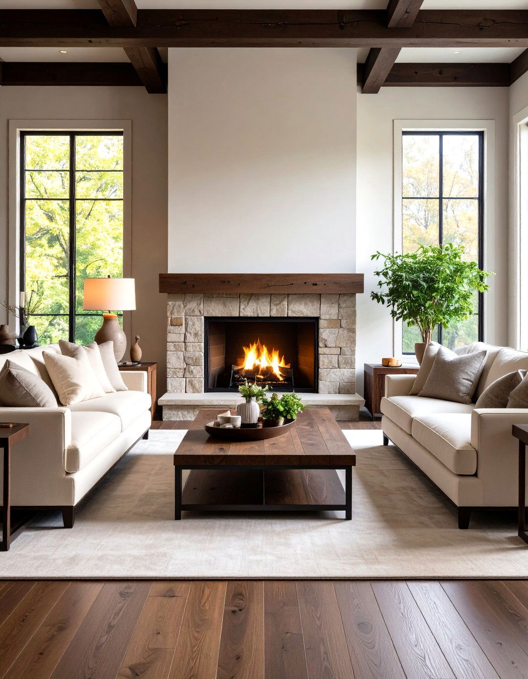 The Symmetrical Living Room Layout - 30 living room seating ideas