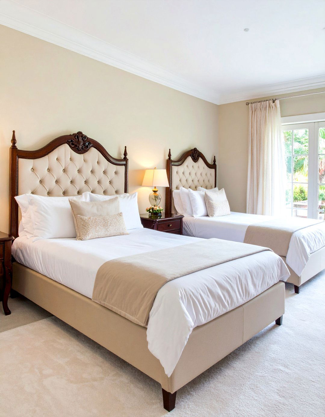 The Symmetrical Twin Bed Guest Room - 30 1920's art deco interior design ideas