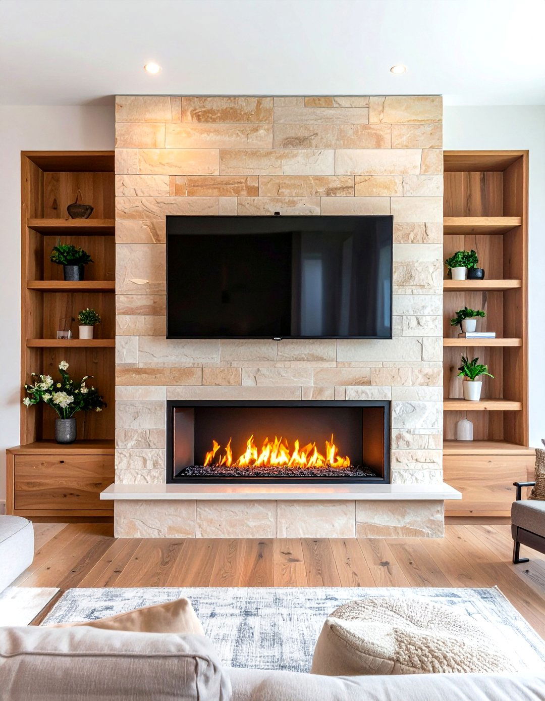 The TV Above Fireplace Living Room Design - 30 living room fireplace ideas