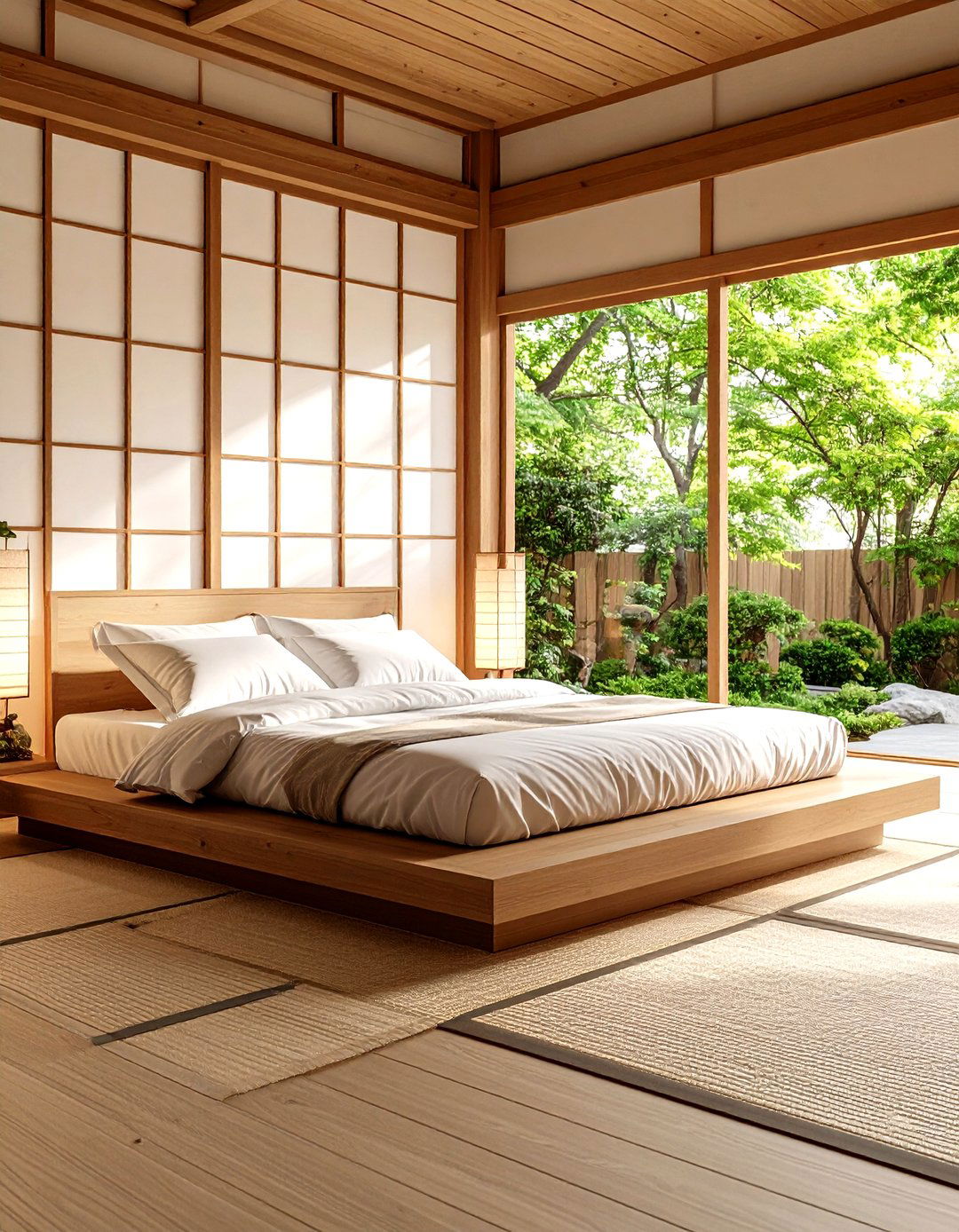 The Tatami Platform Bed Bedroom - 30 japanese bedroom design ideas