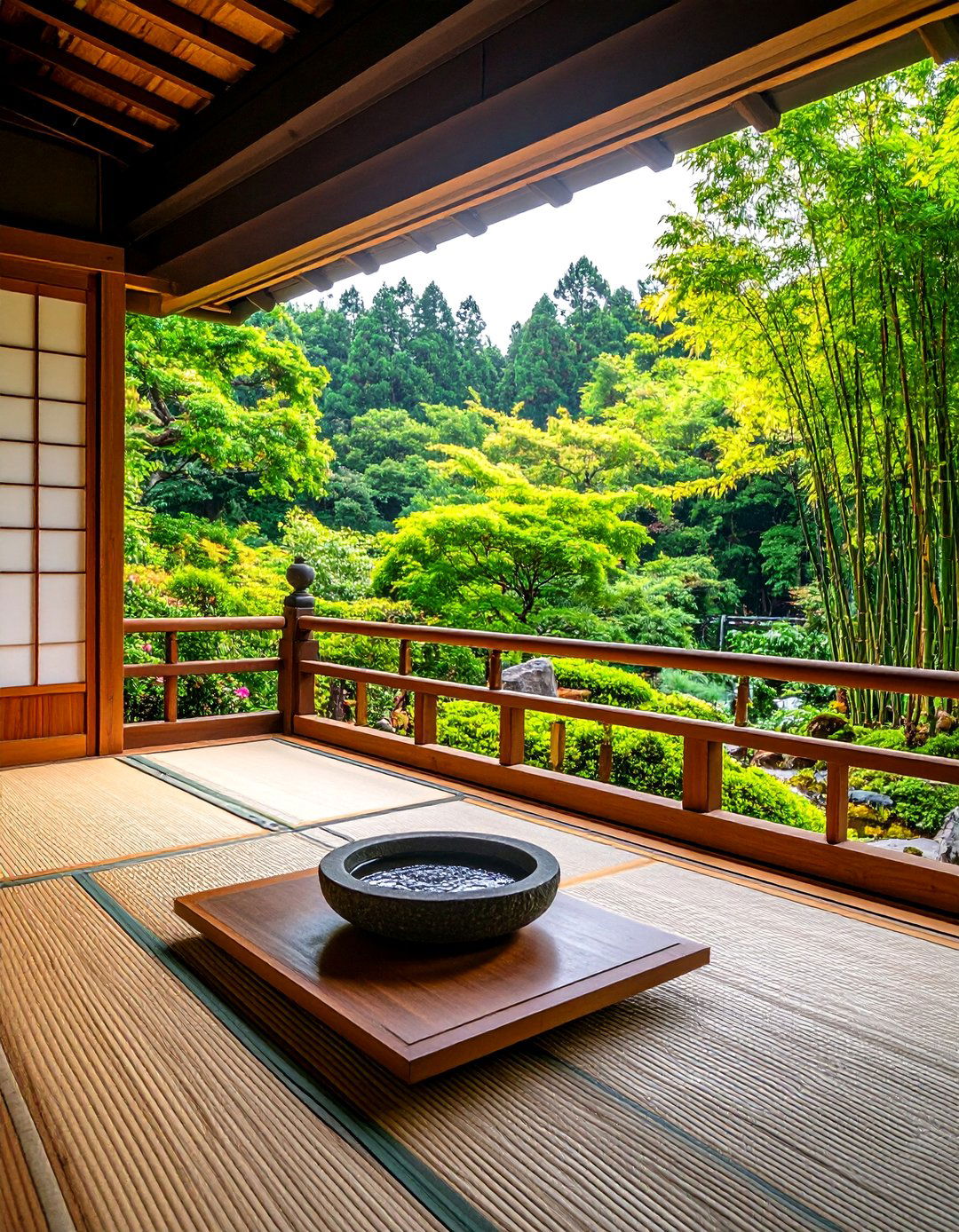 The Tea Ceremony Balcony Garden - 30 ai balcony garden design ideas