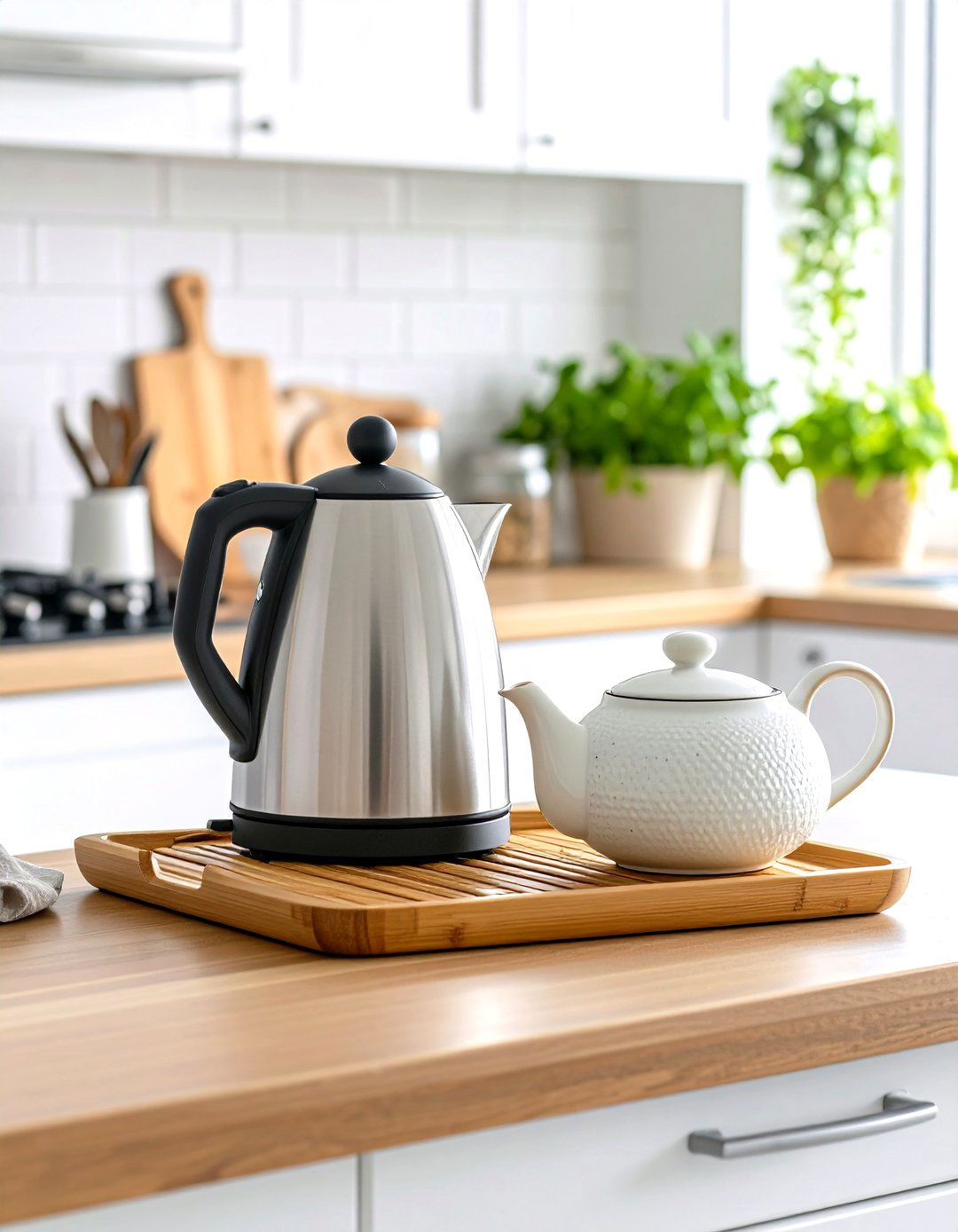 The Tea Lovers Kitchen Counter Nook - 30 kitchen counter decor ideas