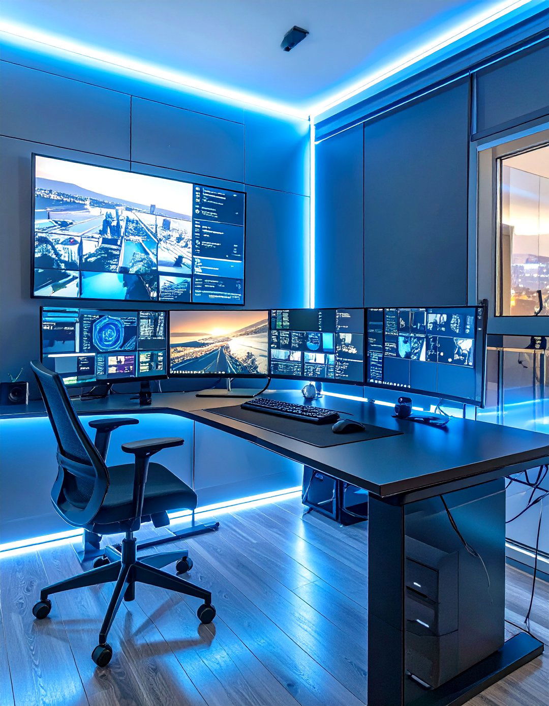 The Tech Centric Command Center - 30 masculine man office ideas