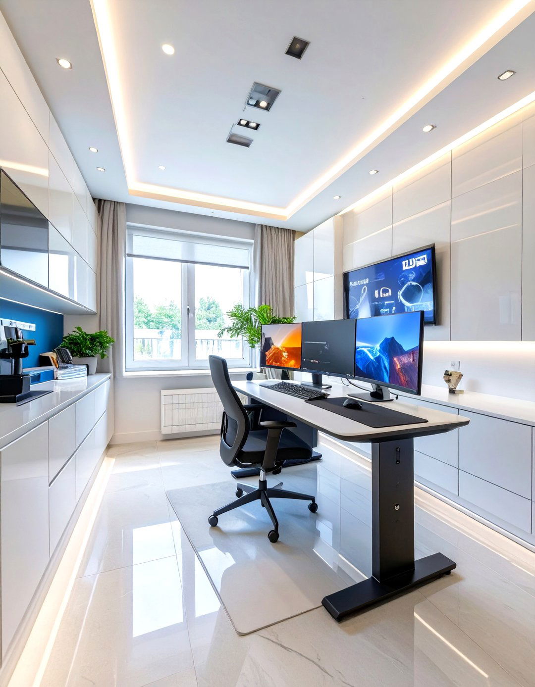 The Tech Centric Smart Home Office - 30 luxury modern home office ideas