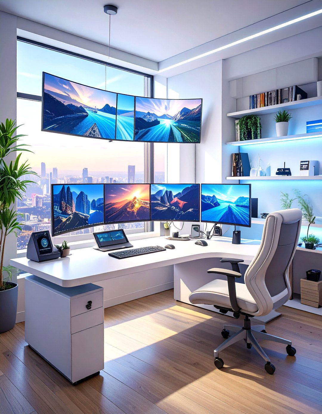 The Tech Centric Smart Home Office - 30 masculine home office ideas