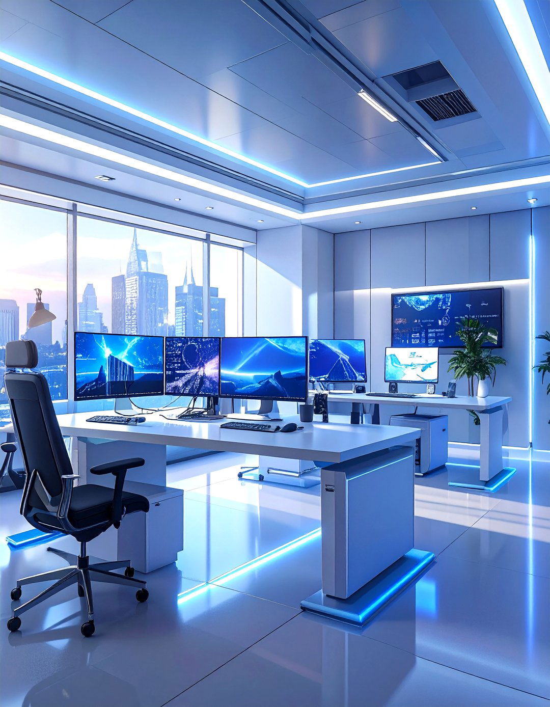 The Tech Centric Smart Office Room - 30 office room decor ideas