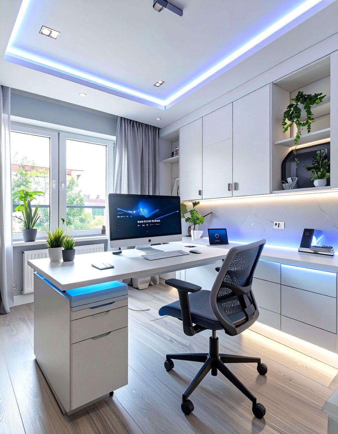 The Tech Forward Smart Home Office - 30 cool home office ideas