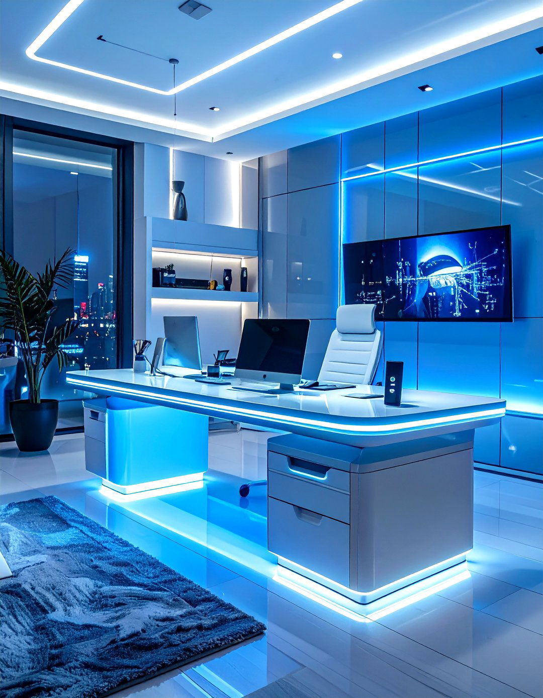 The Tech Forward Smart Office - 30 office  decorating ideas