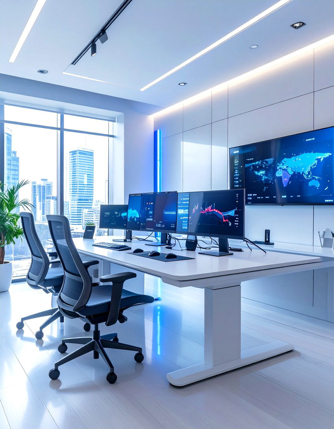 The Tech Forward Smart Office - 30 office decor inspiration
