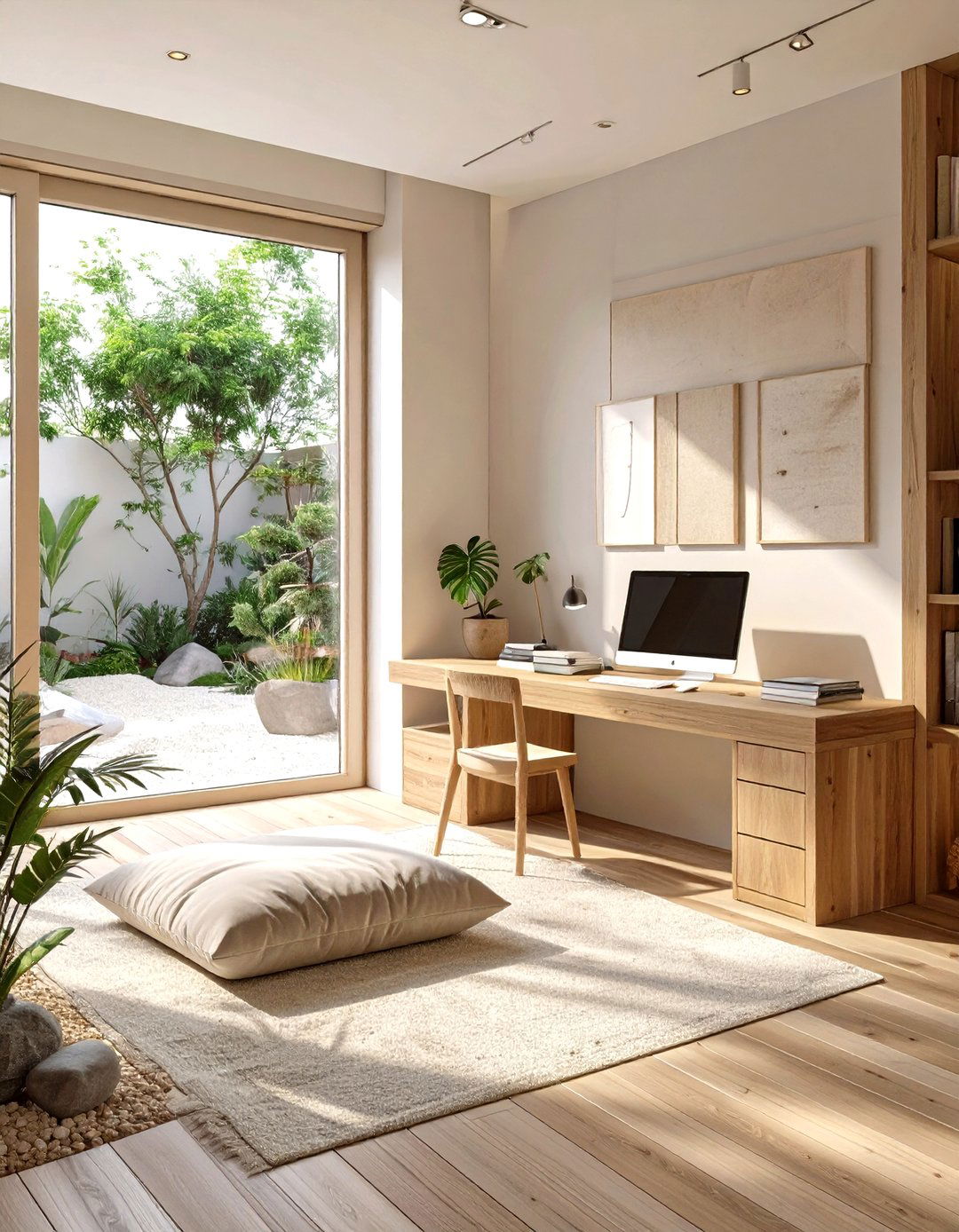 The Tech Free Zen Retreat Home Office - 30 mens home office ideas