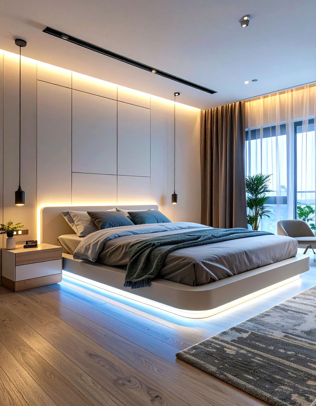 The Tech Integrated Minimalist Bedroom - 30 minimalist bedroom ideas