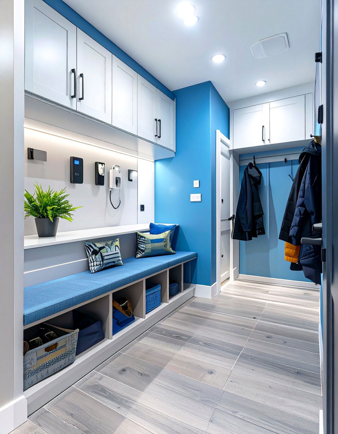 The Tech Integrated Mudroom - 30 mudroom inspiration