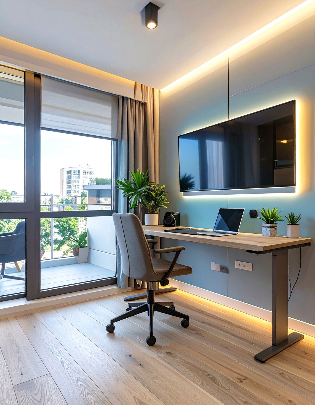 The Tech Integrated Smart Home Office - 30 home office interior design ideas