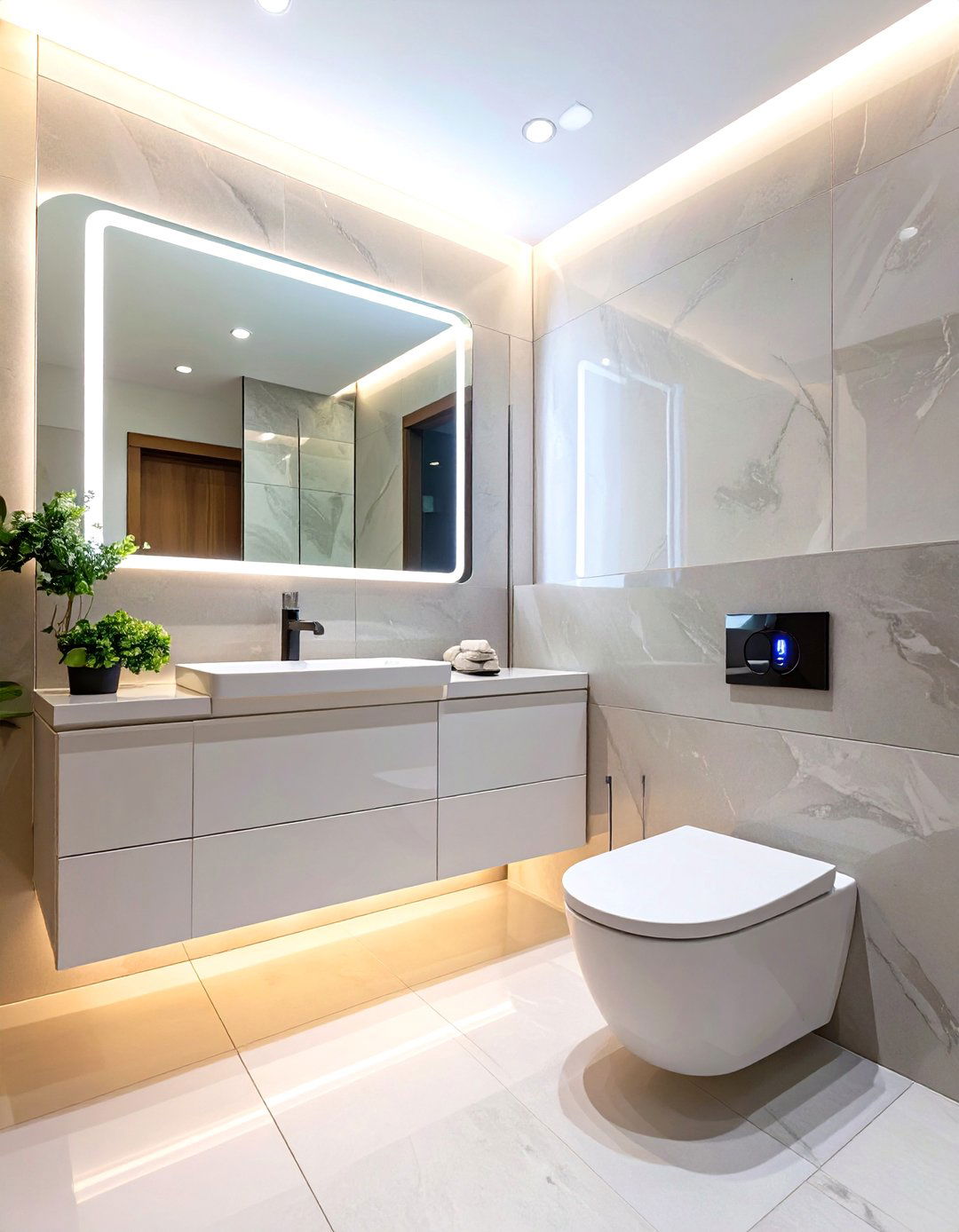 The Tech Integrated Smart Master Bathroom - 30 luxury master bathroom ideas