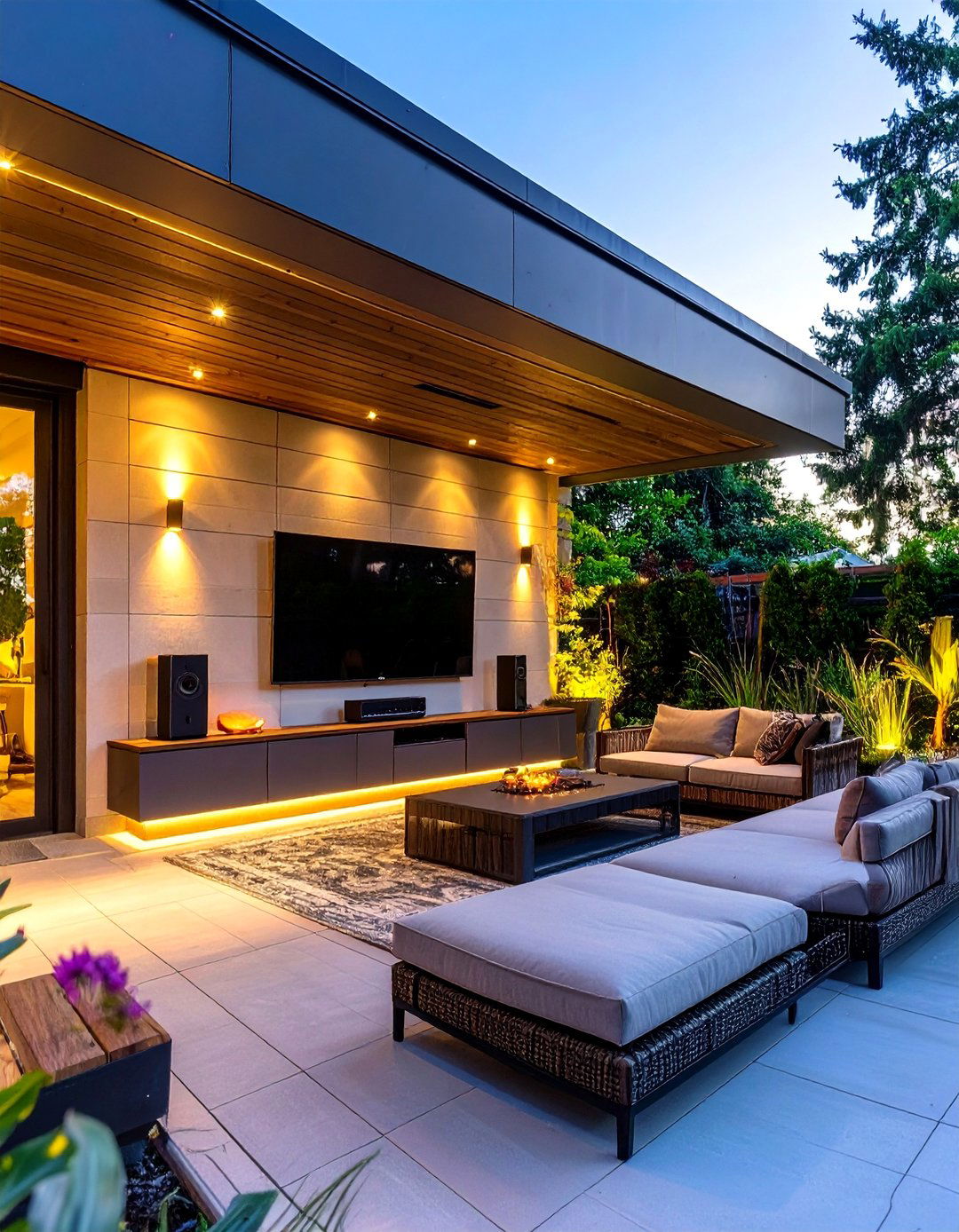 The Tech Integrated Smart Porch - 30 backyard porch ideas