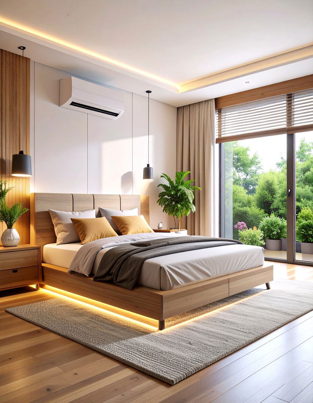 The Tech Integrated Wellness Bedroom - 30 2025 bedroom trends