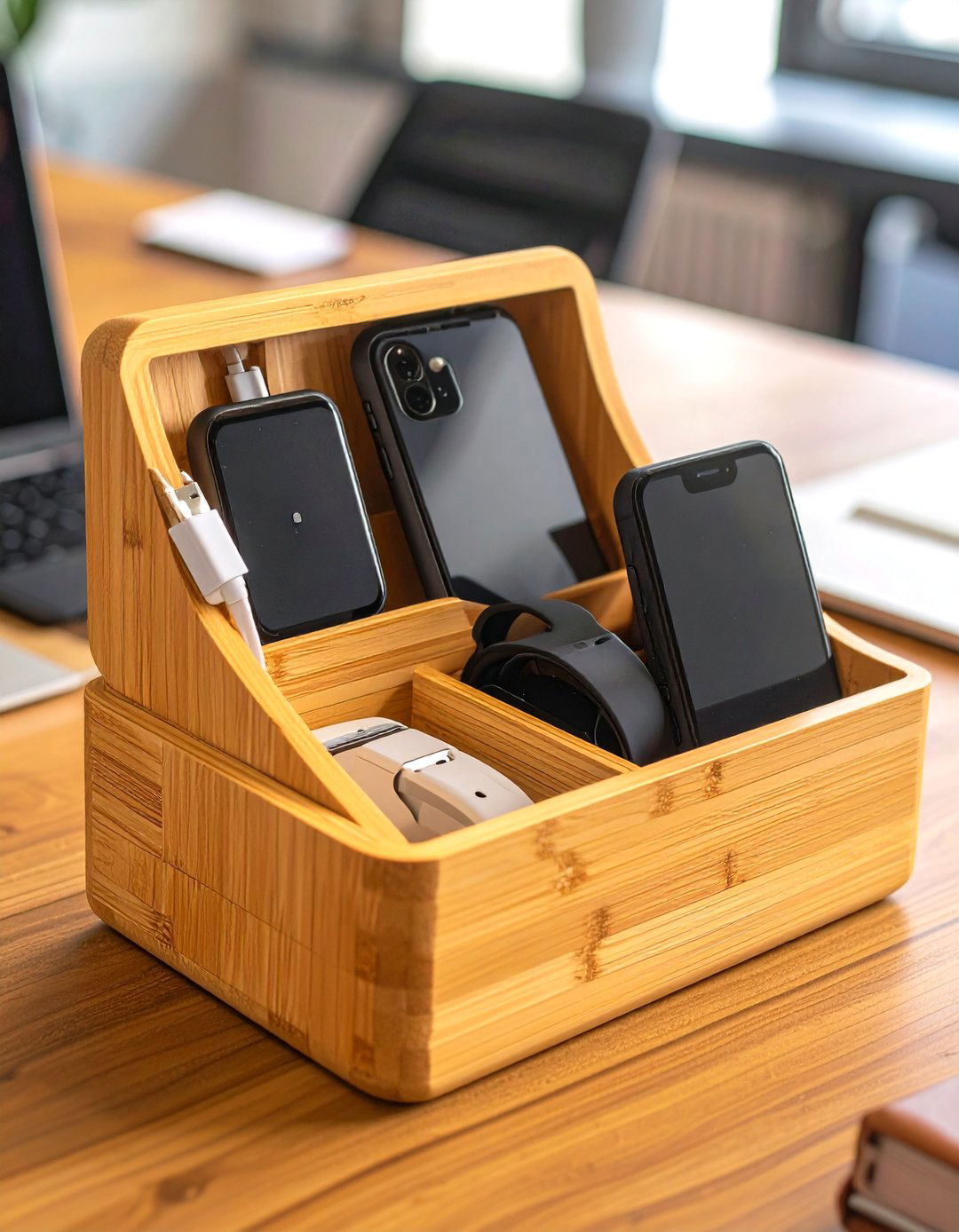 The Tech Organizer and Charging Station - 30 office gift exchange ideas