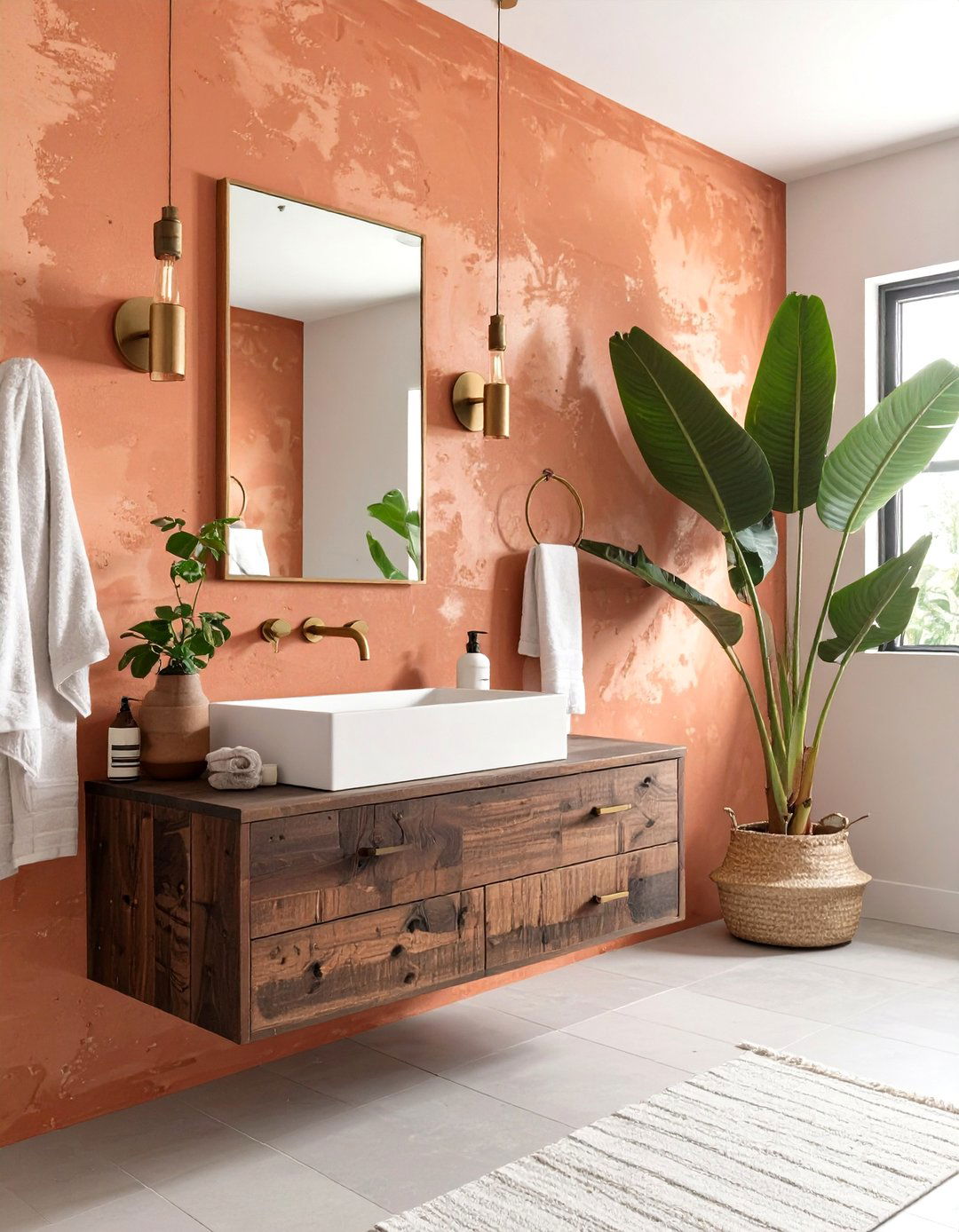 The Terracotta Earth Bathroom - 30 bathroom color ideas 2025