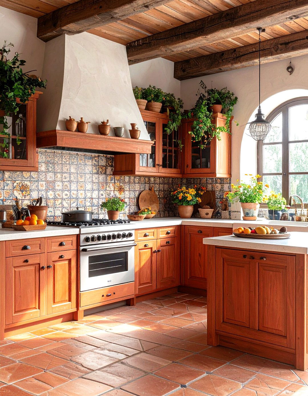 The Terracotta Earth Tones Kitchen - 30 kitchen cabinet design tool ideas