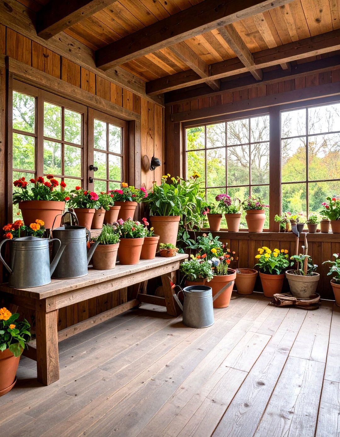The Terracotta Potting Shed Corner - 30 indoor garden ideas
