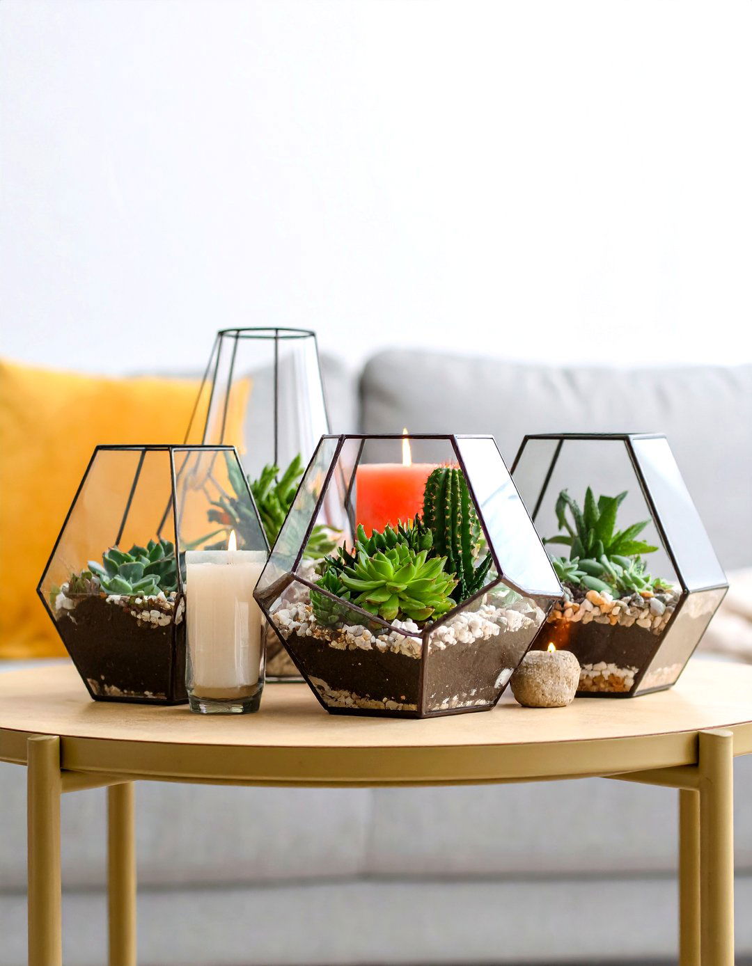 The Terrarium Diwali Garden - 30 diwali decoration ideas for living room