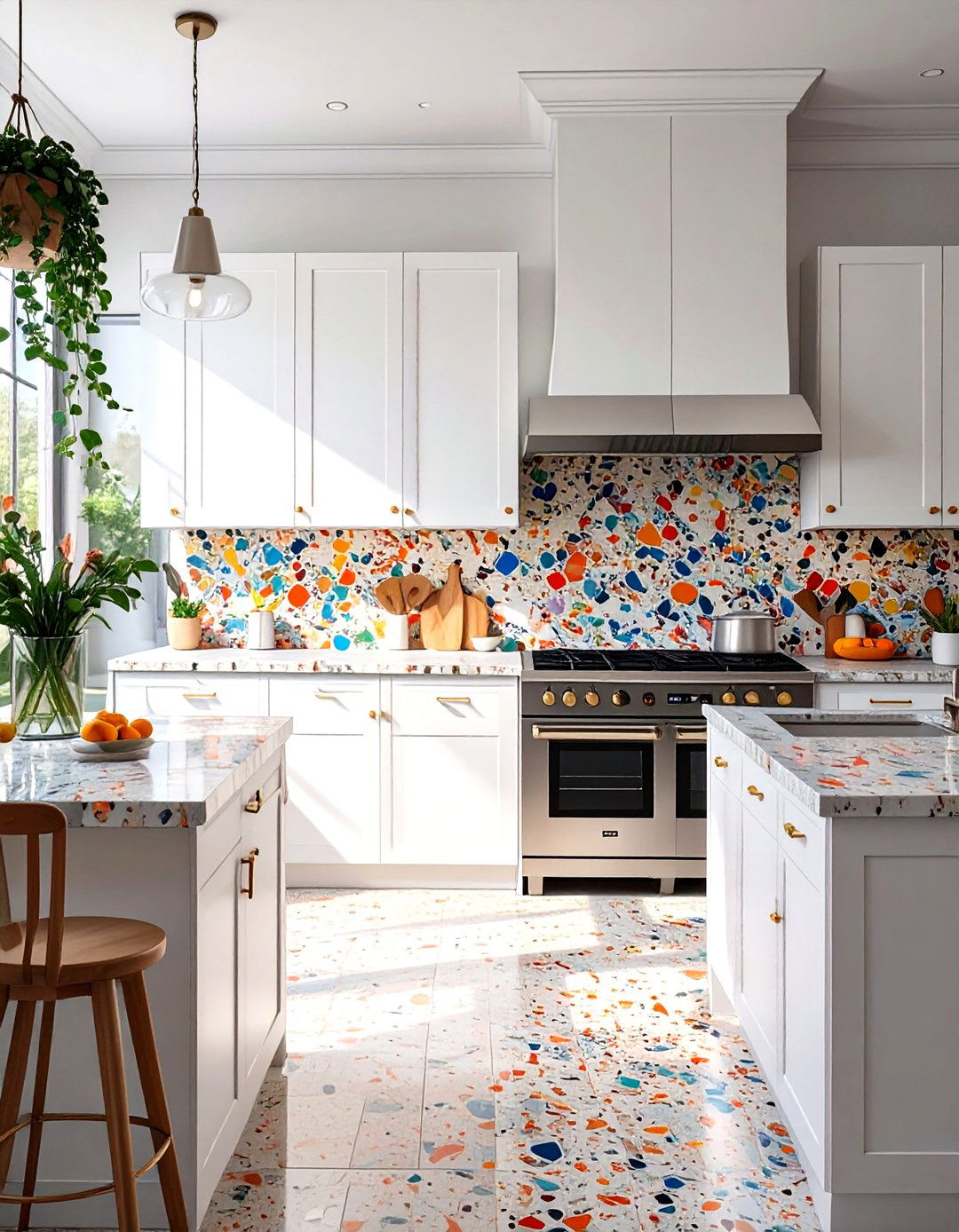 The Terrazzo Accented Kitchen - 30 modern kitchen decor ideas