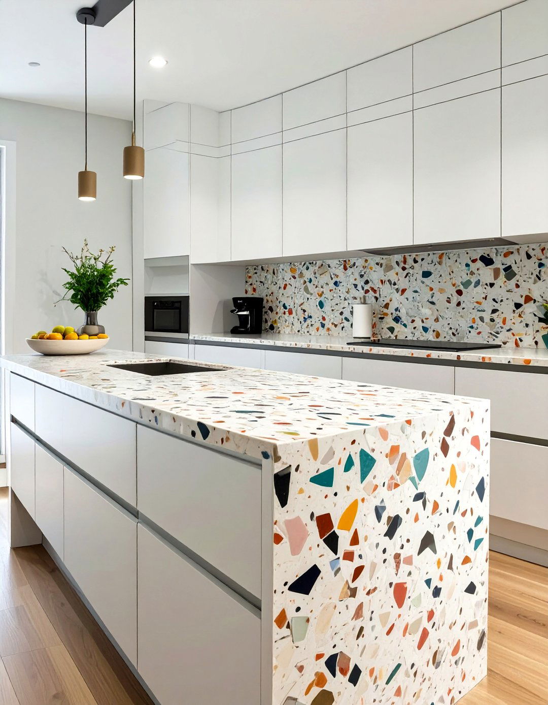 The Terrazzo Adorned Kitchen - 30 contemporary luxury modern kitchen designs
