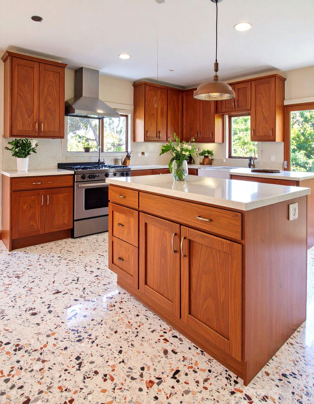 The Terrazzo Floored Kitchen - 30 60s interior design ideas