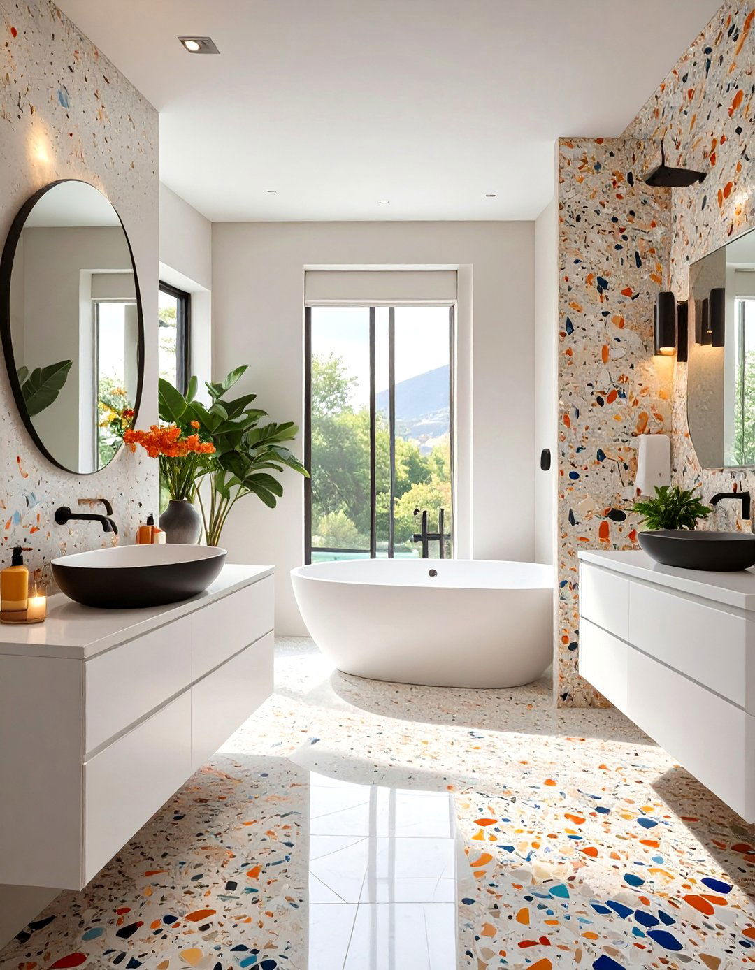 The Terrazzo Tile Bathroom - 30 bathroom ideas photo gallery