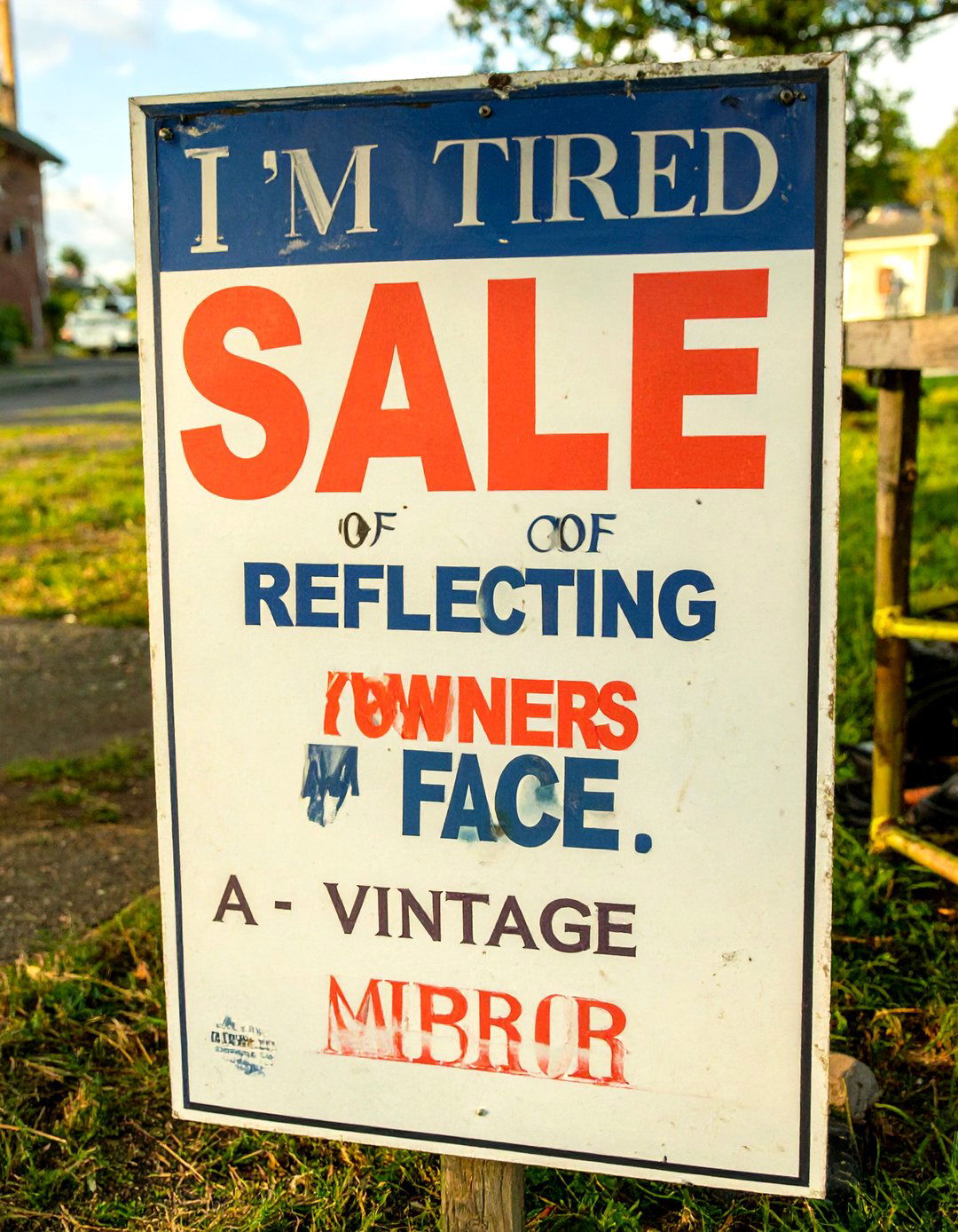 The Testimonial Snippet Sign - 30 garage sale sign ideas