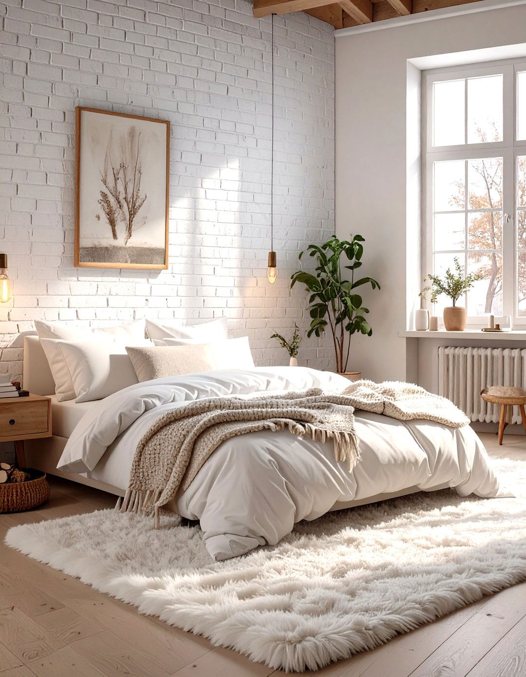 The Textured All White Bedroom - 30 modern white bedroom ideas