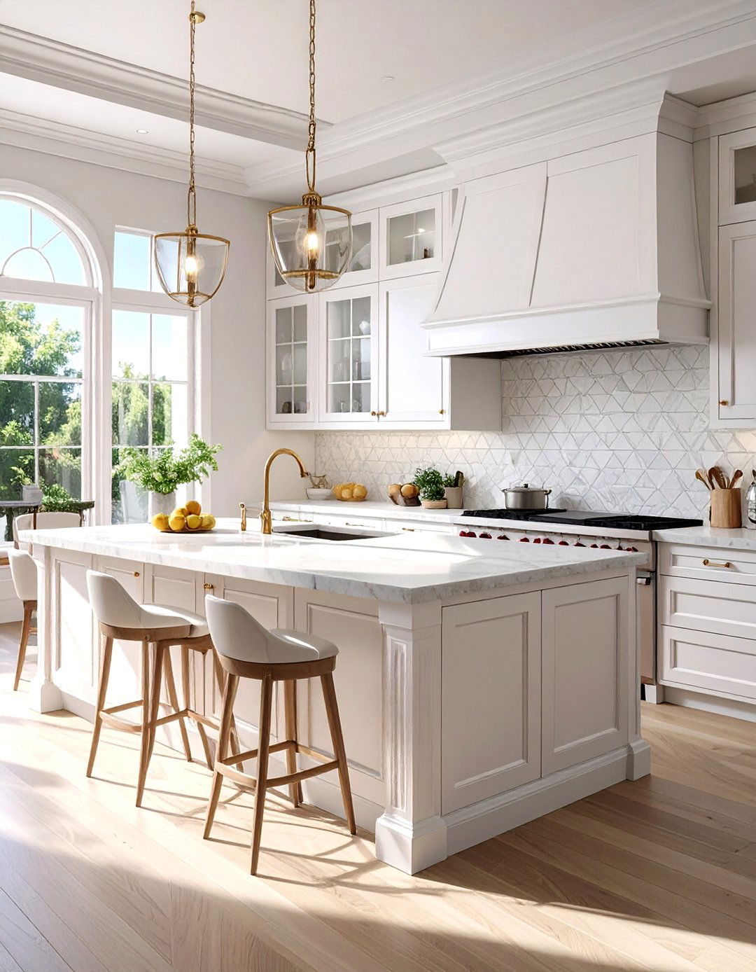 The Textured All White Kitchen - 30 all white kitchen ideas