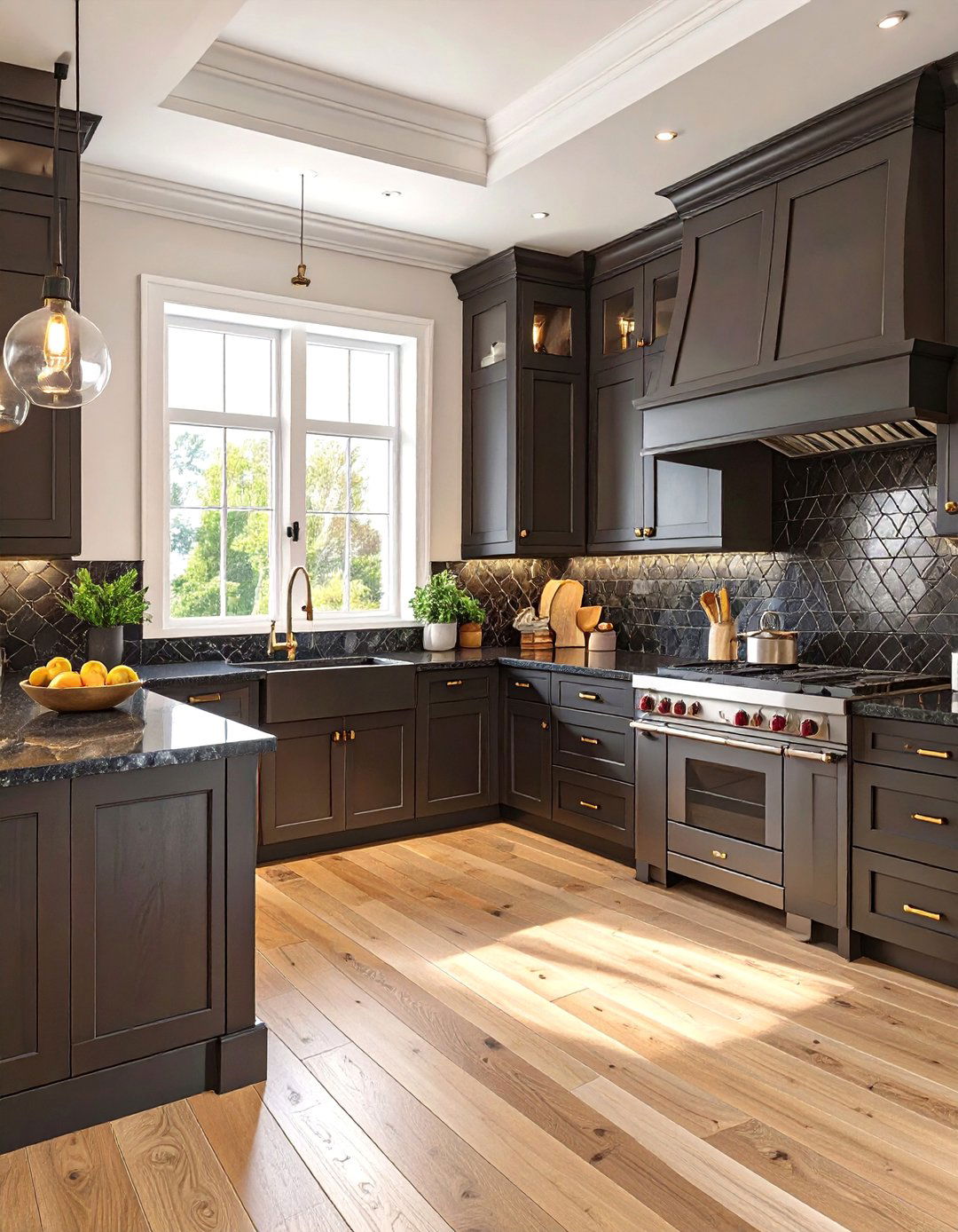 The Textured Black Kitchen - 30 black and white kitchen ideas