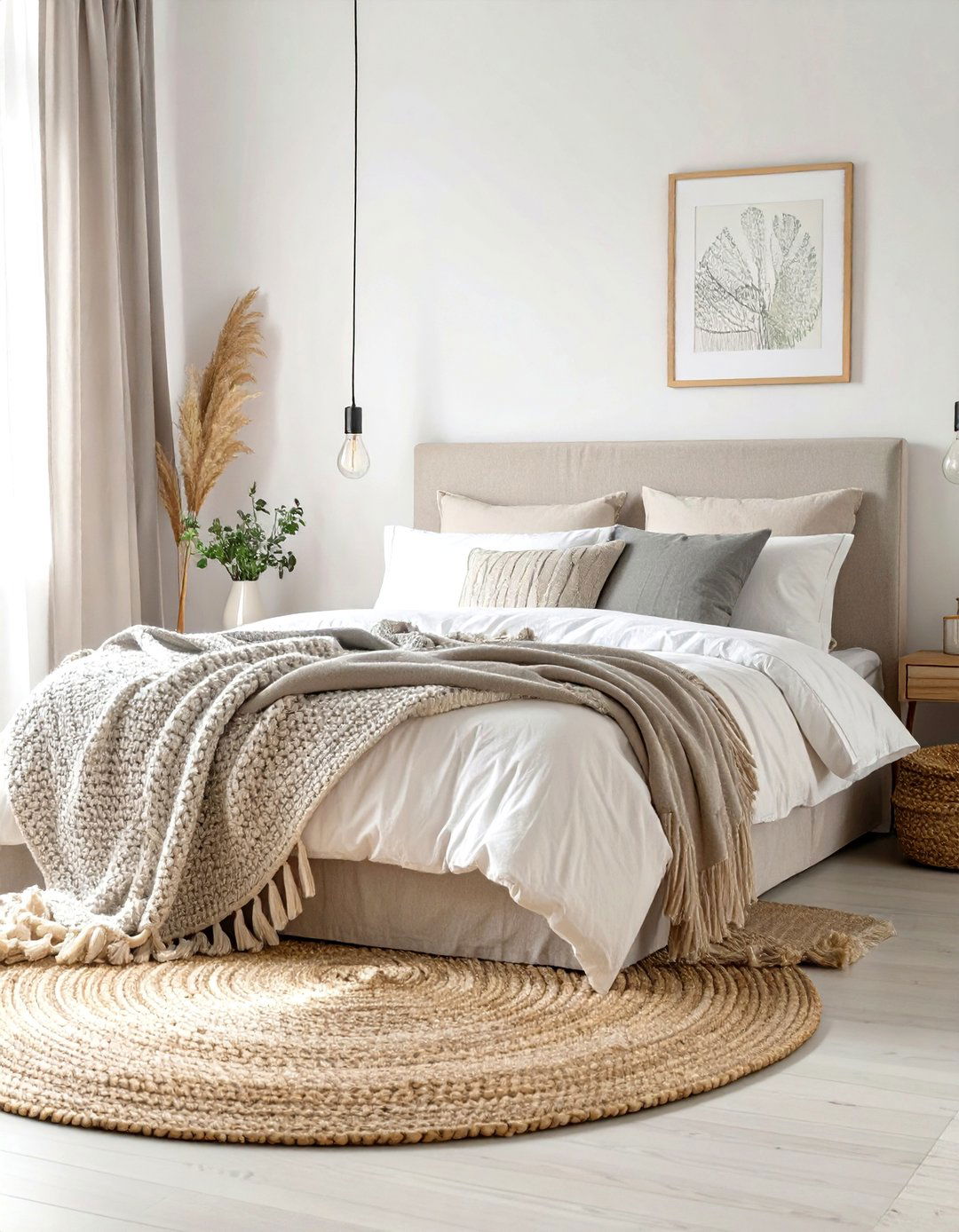 The Textured Neutral Bedroom - 30 masculine bedroom ideas