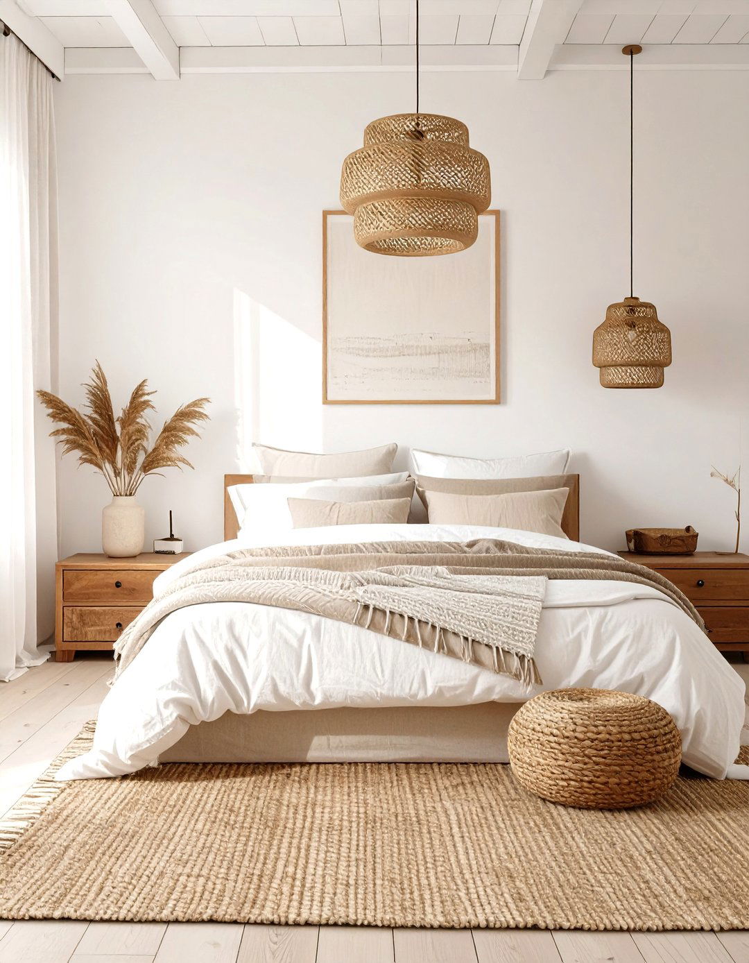 The Textured Neutral Layers Bedroom - 30 cozy master bedroom ideas