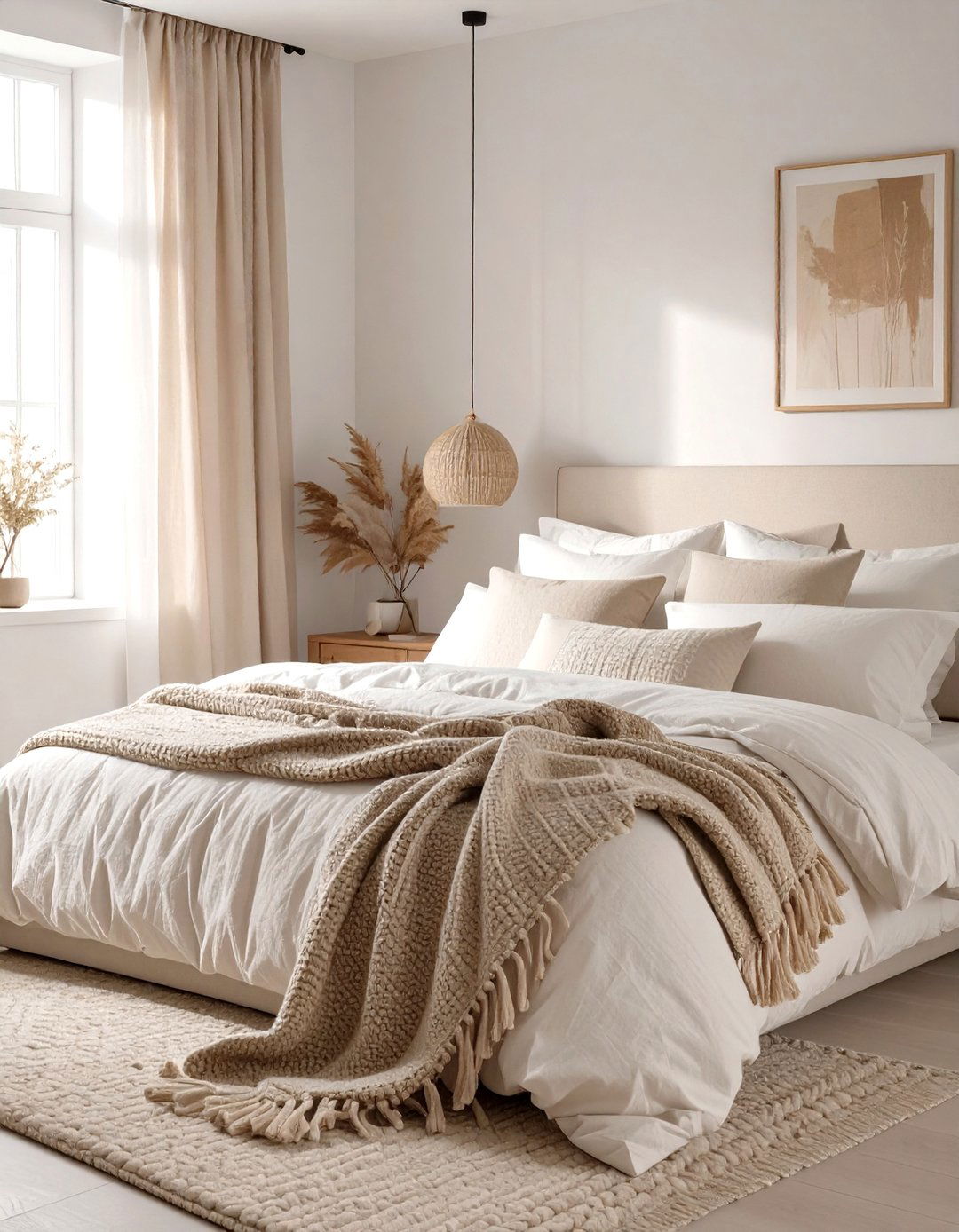 The Textured Neutrals Bedroom - 30 cozy modern small bedroom ideas