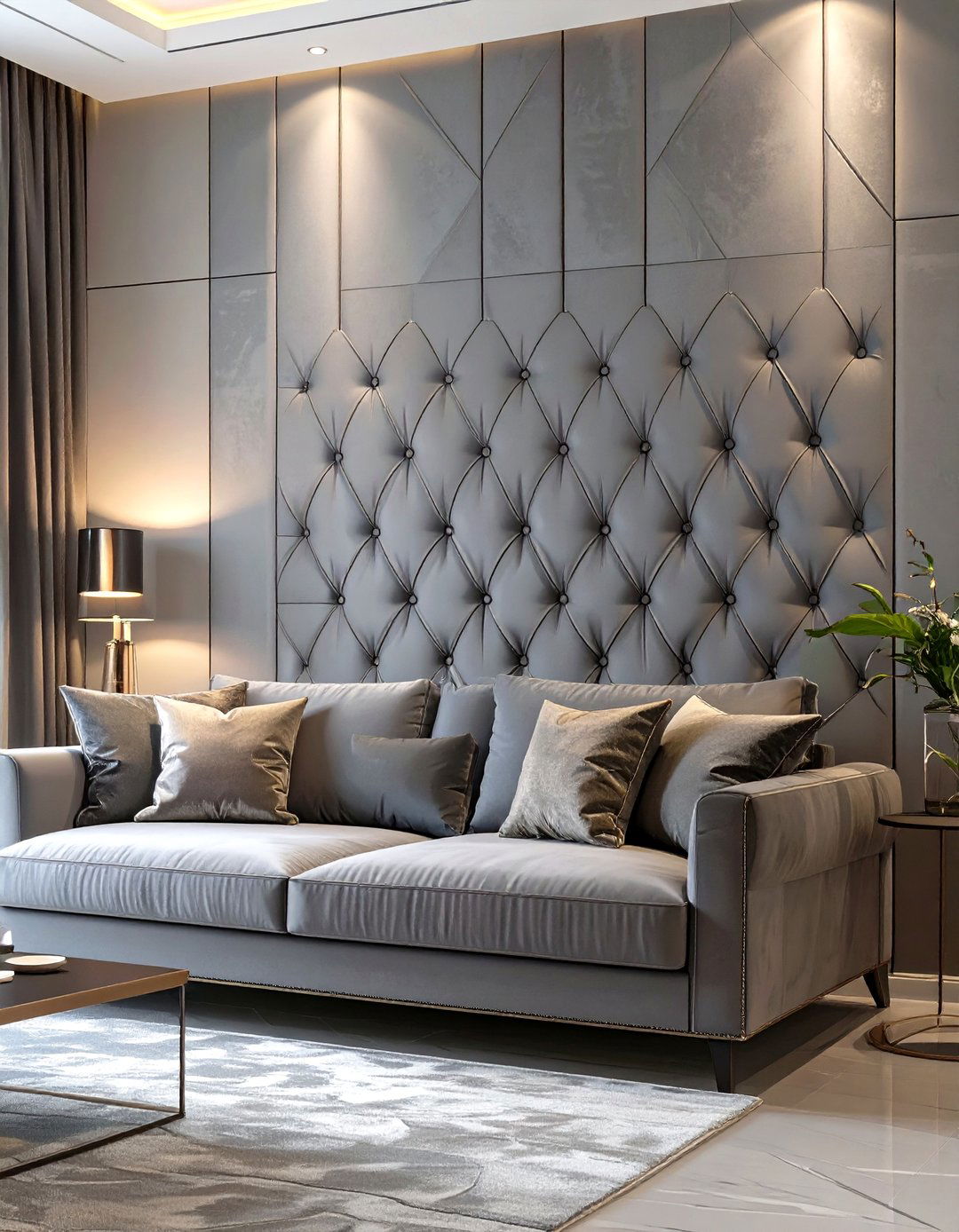 The Textured Upholstered Wall - 30 man cave wall ideas