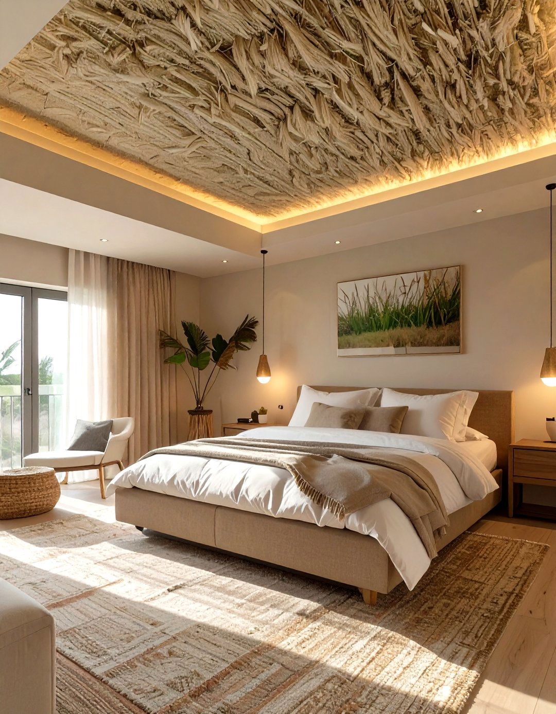 The Textured Wallpaper Bedroom Ceiling - 30 master bedroom tray ceiling ideas